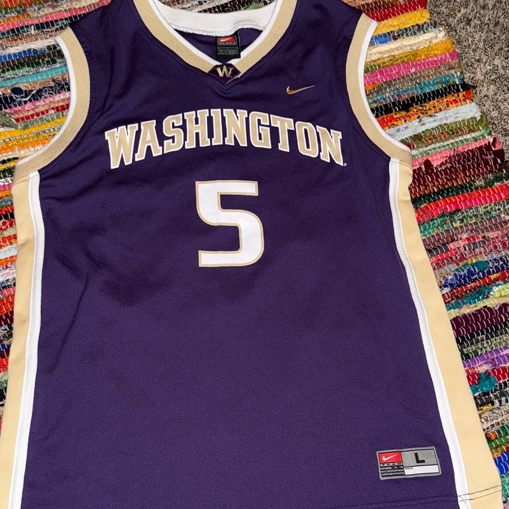 Nike Purple and Cream Washington Jersey
